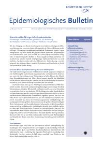 Epidemiologisches Bulletin 18/2001