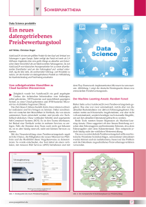 Ein neues datengetriebenes Preisbewertungstool