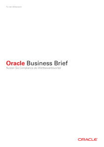 Oracle Business Brief