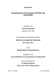 Polyzystisches Ovar Syndrom (PCOS) und Subfertilität