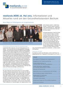 medlands.NEWS 28. Mai 2013. Informationen und Aktuelles rund