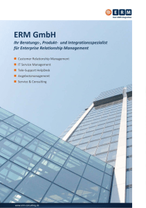 ERM GmbH - ERM Consulting GmbH