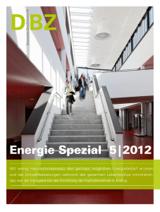 Energie Spezial 5|2012 Mit wenig Haustechnikeinsatz den geringst