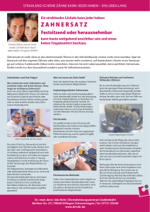 Zahnersatz.indd - Zahnarzt Dr. Udo Rohr