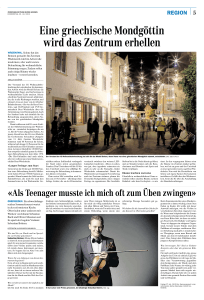 Eine griechische Mondg&ouml;ttin wird das Zentrum