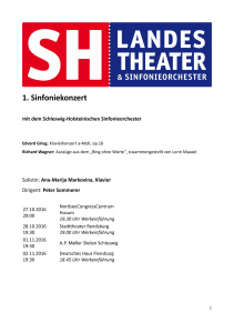 1. Sinfoniekonzert - Landestheater Schleswig
