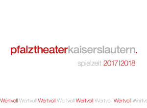 spielzeit 2017|2018 - Pfalztheater