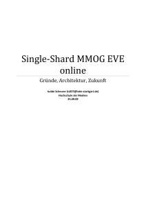Single-Shard MMOG EVE online