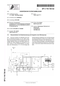 Wasserkraftwerk mit Abw&auml;rmenutzung und Integration einer
