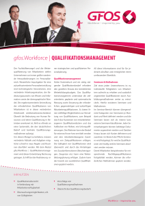 gfos.Workforce | QUALIFIKATIONSMANAGEMENT