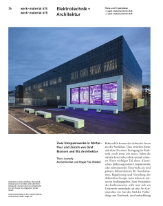 Elektrotechnik + Architektur - Graf Biscioni Architekten AG