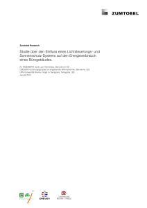 Studie &uuml;ber den Einfluss eines Lichtsteuerungs