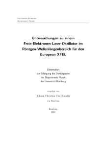 Untersuchungen zu einem Freie-Elektronen-Laser