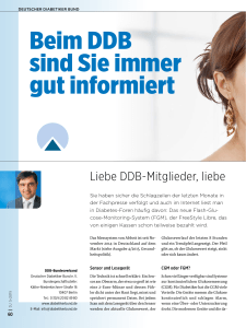 Beim DDB sind Sie immer gut informiert - diabetes