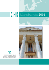 Jahresbericht 2014 - Herder