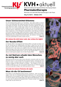 KVH aktuell - Pharmakotherapie / Heft 3 – Oktober 2013