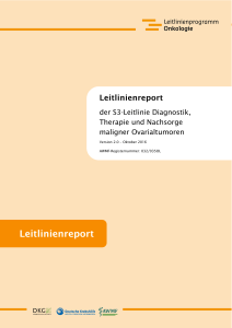 Leitlinienreport S3-Leitlinie Ovarialkarzinom