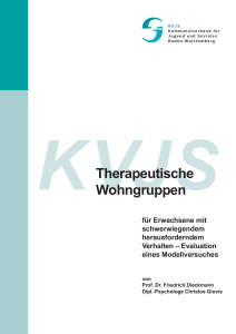 Therapeutische Wohngruppen