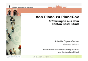 Von Plone zu PloneGov