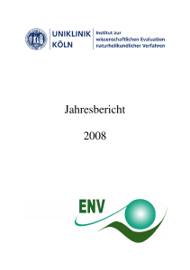 Jahresbericht 2008 - Institut zur wissenschaftlichen Evaluation