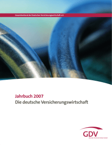 Jahrbuch 2007 Die deutsche Versicherungswirtschaft