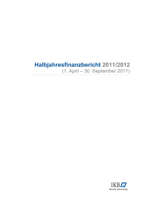 Halbjahresfinanzbericht 2011/12