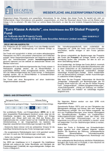 "Euro Klasse A-Anteile", Fund Global Property