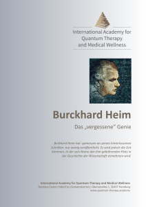 Burckhard Heim - International Academy for Quantum Therapy and