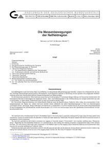 Die Massenbewegungen der Naßfeldregion