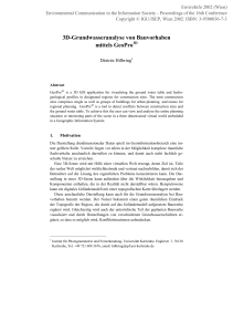 EnviroInfo 2002: 3D-Grundwasseranalyse von Bauvorhaben mittels