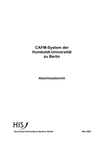 CAFM-System der Humboldt-Universität zu Berlin
