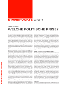 Welche politische KRise? - Rosa-Luxemburg