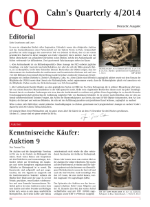 Cahn`s Quarterly 4/2014