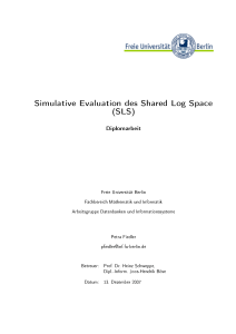 Simulative Evaluation des Shared Log Space (SLS)