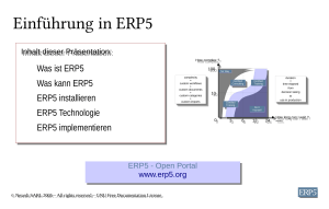 Allgemeine Einführung in ERP5