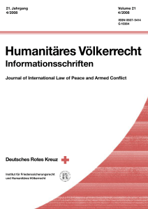 Humanitäres Völkerrecht