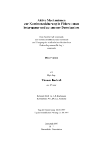 Aktive Mechanismen zur Konsistenzsicherung in