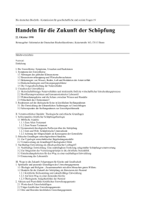 Handeln f&uuml;r die Zukunft der Sch&ouml;pfung
