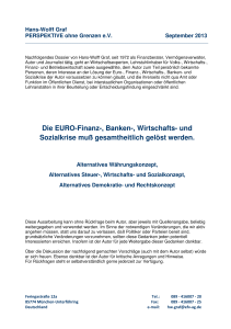 Die EURO-Finanz-, Banken-, Wirtschafts
