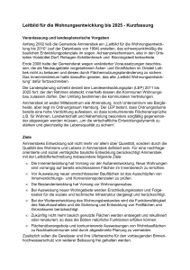 Leitbild für die Wohnungsentwicklung bis 2025