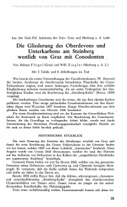 Die Gliederung des Oberdevons und Unterkarbons am