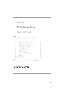 Tabellenbuch Chemie Internet-Ergänzungsangebot - Beck-Shop
