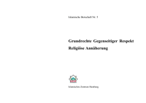 Grundrechte Gegenseitiger Respekt Religiöse - islamic