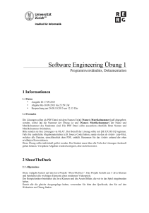 Software Engineering Übung 1