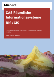 CAS Räumliche Informationssysteme RIS / GIS - vlp