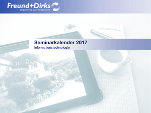 Seminarkalender 2017