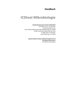 ICDtool Mikrobiologie - Universitätsklinikum Ulm