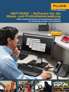 MET/TEAM™ – Software für die Mess