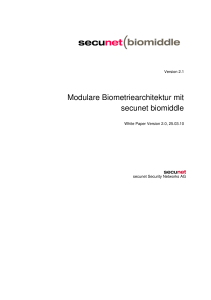 secunet biomiddle - White Paper v2.0.0 Deutsch 1