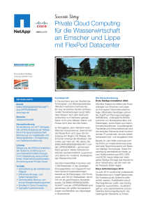 Private Cloud Computing für die Wasserwirtschaft an